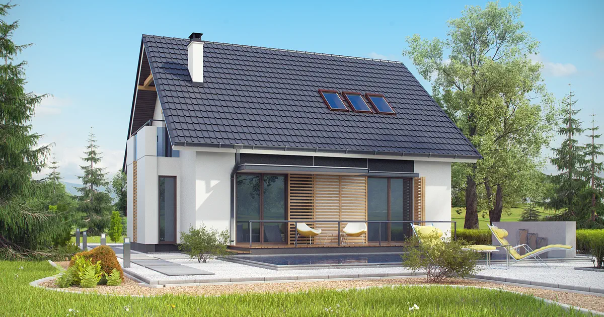 Проект мансардного дома 153 м² на 4 спальни