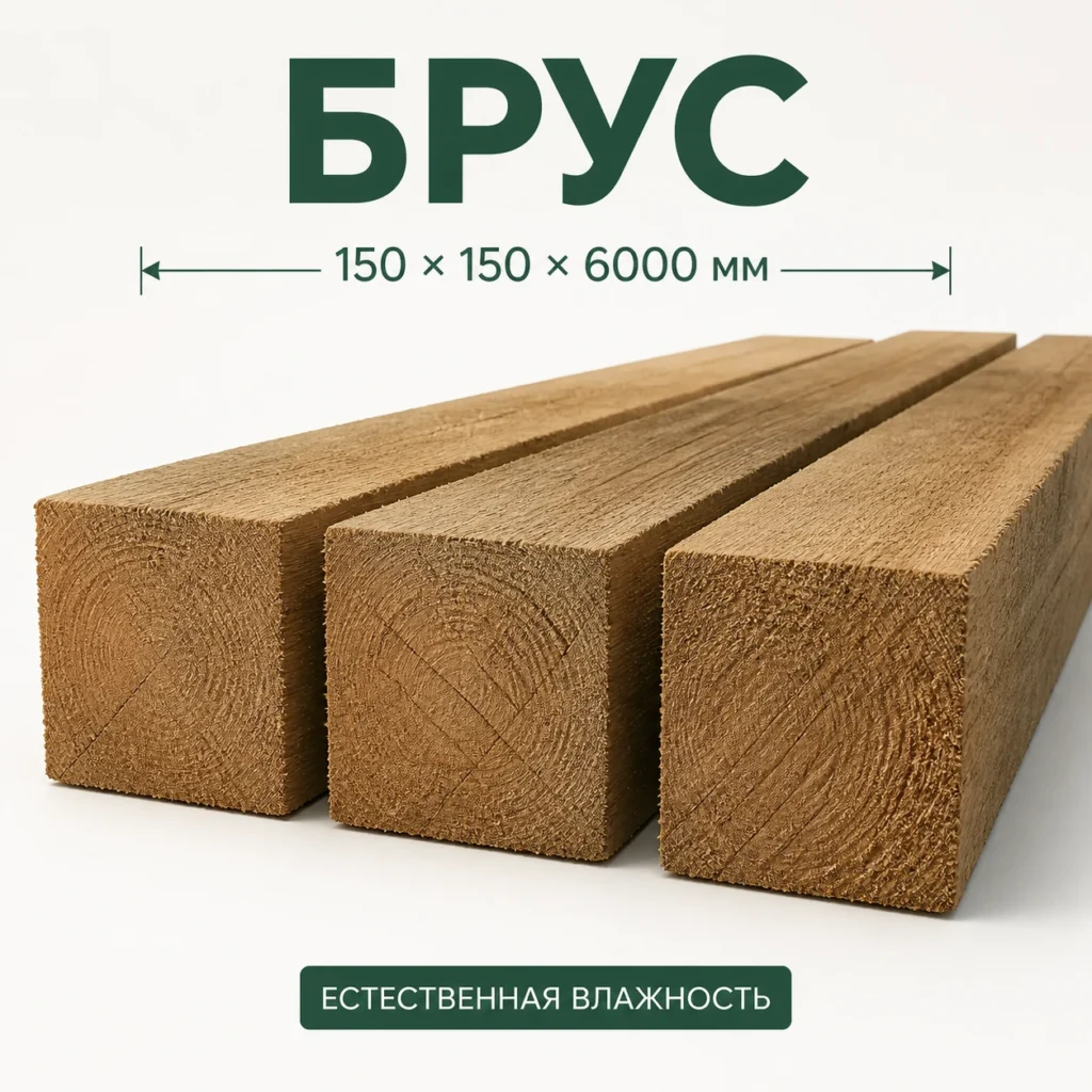 Брус 150×150×6000
