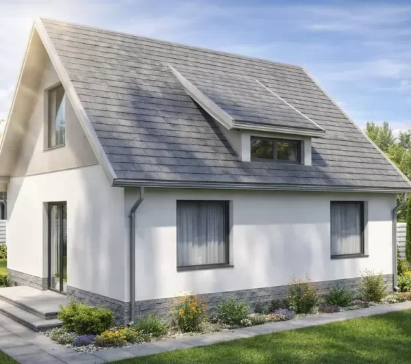 Проект одноэтажного дома 60 м² из кирпича