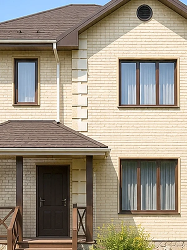 Проект двухэтажного дома 122,6 м² с крытым крыльцом