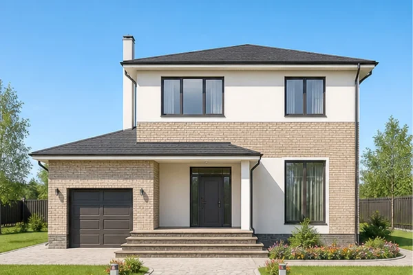 Двухэтажный дом 203,2 м² с гаражом
