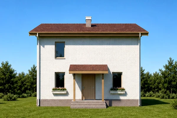 Проект двухэтажного дома из СИП-панелей 72 м² № 2169