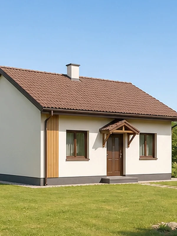 Проект SIP-гостевого дома с террасой 44 м² № 3573