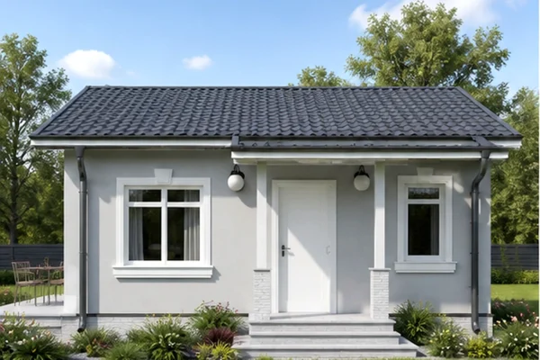 Проект гостевого домика из СИП-панелей 24,68 м² № 3578