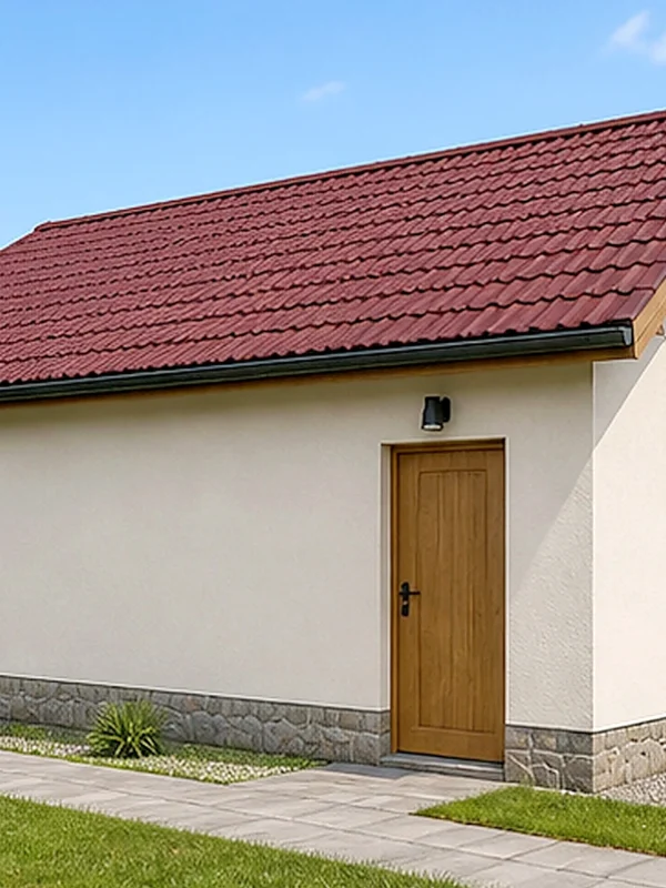 Проект гаража 57 м² на 2 машины с мастерской