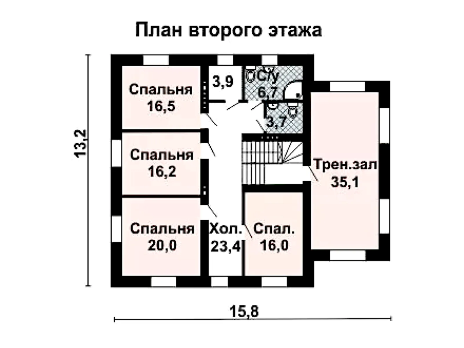 Планировка — Проект двухэтажного дома из СИП-панелей 363 м² с гаражом и террасой № 2179